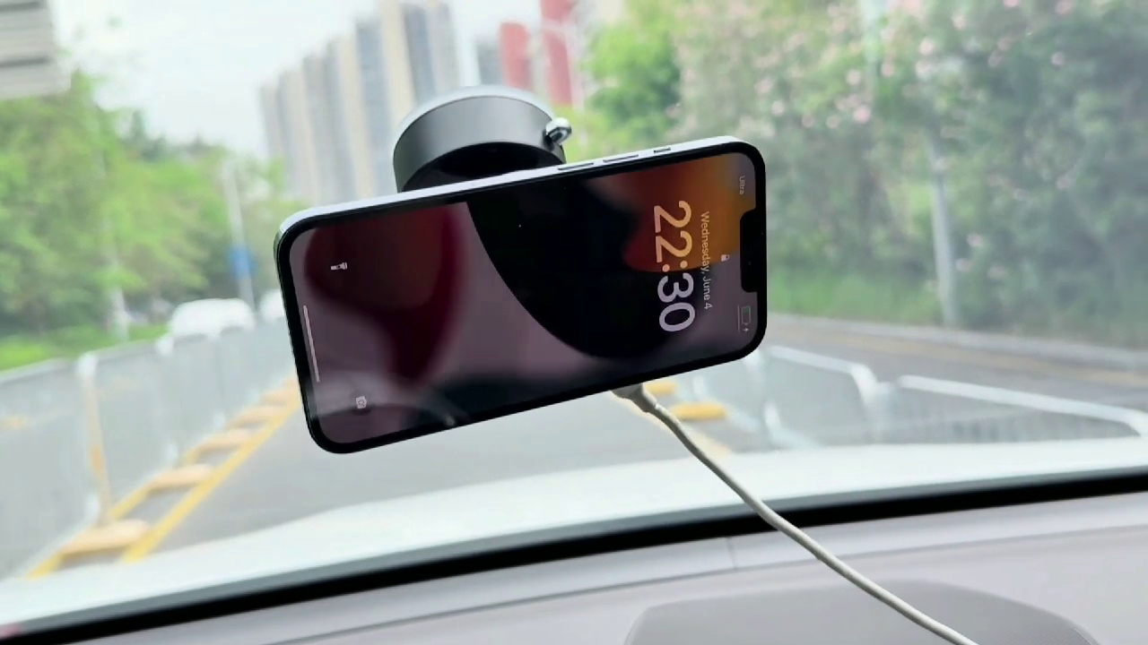 3-in-1 Magnetic Wireless Car Charger | 360° Rotating Phone Holder with Cooling System (15W Fast Charging)